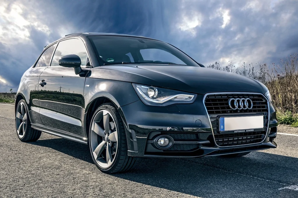 une Audi A1 1.2 TFSI noir