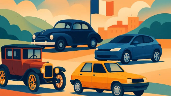marques de voitures françaises illustration de l'évolution des marques de voitures françaises