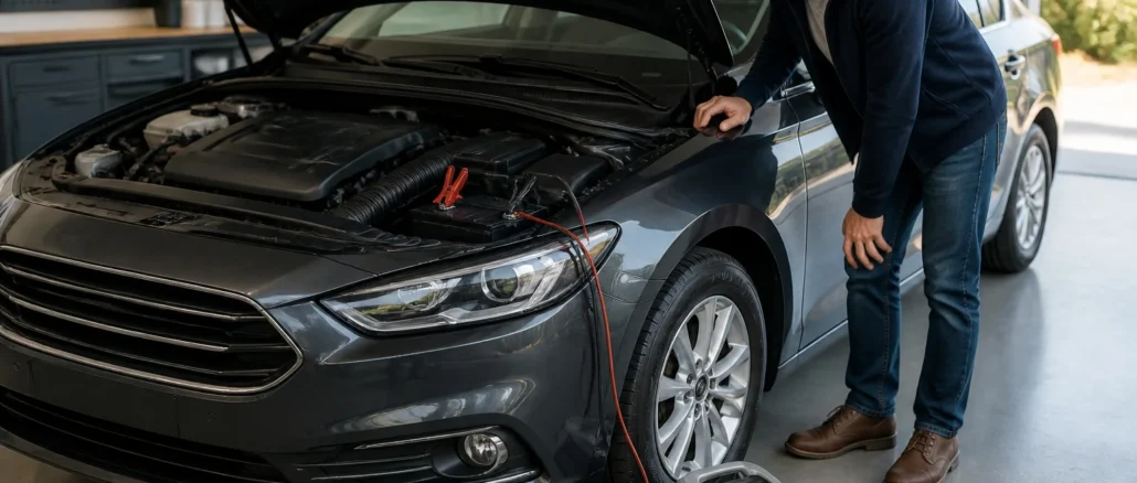 Recharge de batterie automobile moderne