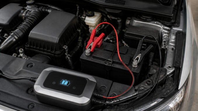 Chargeur de batterie de voiture moderne