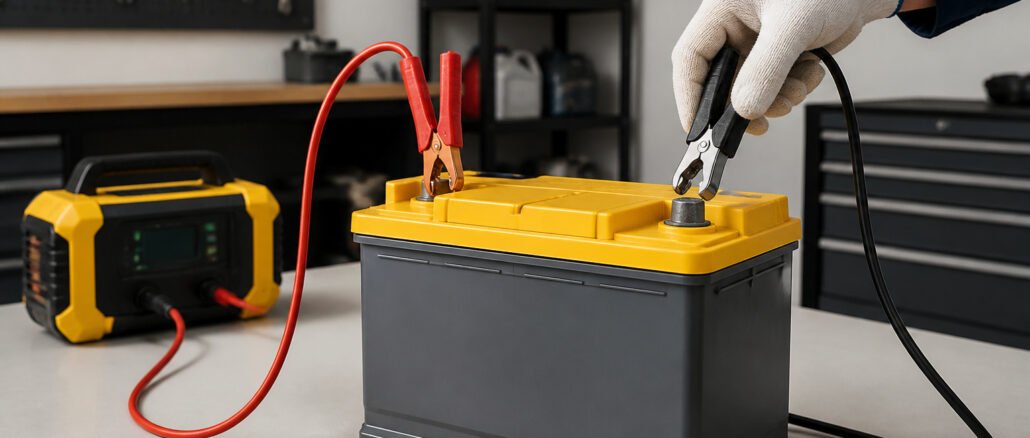Chargement dune batterie de voiture